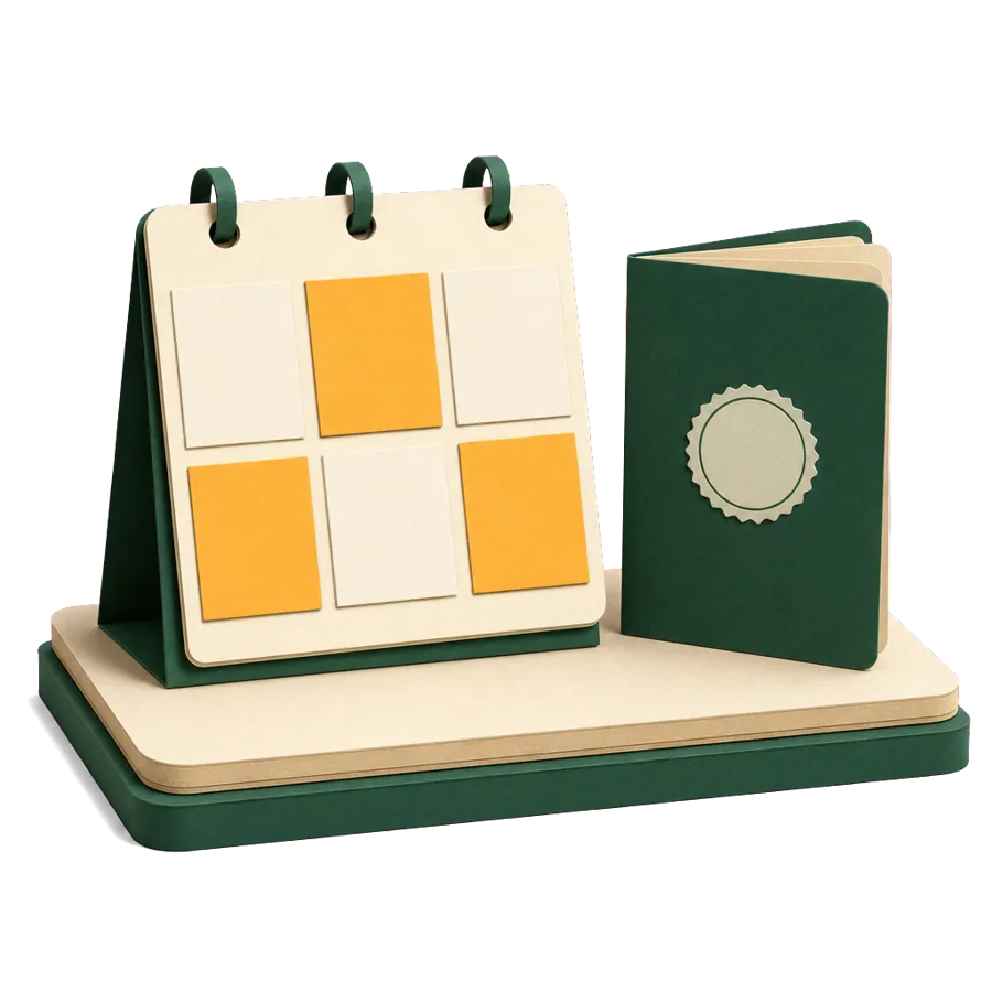 A blank six-month calendar with three months shaded, for the Schengen 90-day rule for Australians in the Algarve