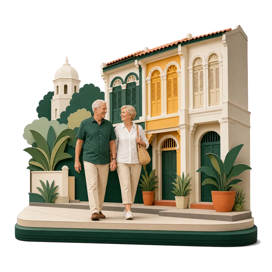 A paper craft scene from Phuket, Thailand