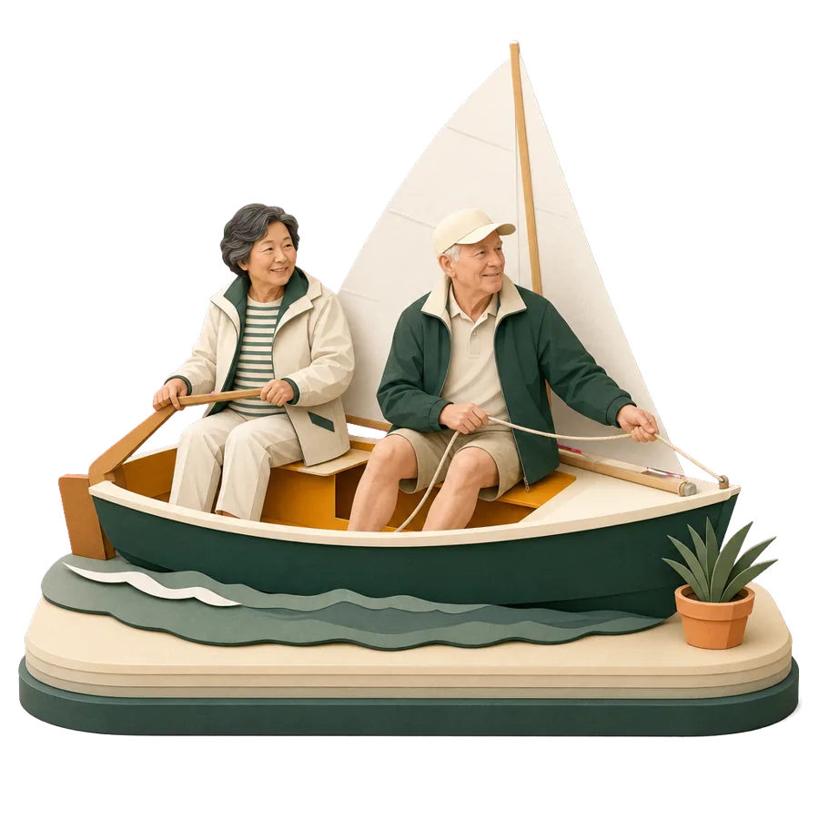 A retired couple sail a small boat, she at the tiller, for who Croatia suits and what to weigh up