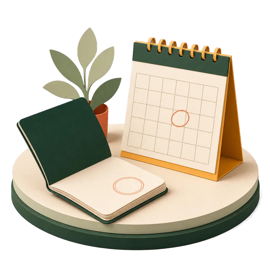 A generic passport with a blank entry stamp beside a one-month paper calendar, for Thailand’s shorter visa-free stay