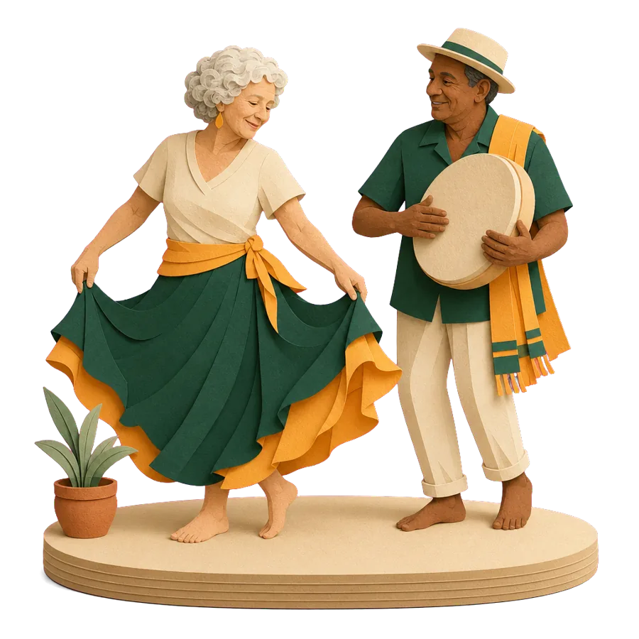 A retired woman dances to a local drummer on the sand, for who Mauritius suits and what to weigh up