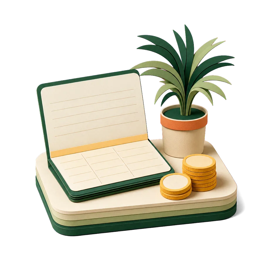 An open bank passbook beside coins and a palm, what counts as income or savings for retirement visas